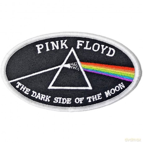 Pink Floyd: Standard Patch: Dark Side of the Moon Oval White Border