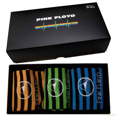 Pink Floyd: Unisex Ankle Socks Set: Mono Prism (Multicolour) (UK Size 6 - 11)