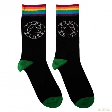 Pink Floyd: Unisex Ankle Socks: Circle Logo (Black) (UK Size 4 - 7)