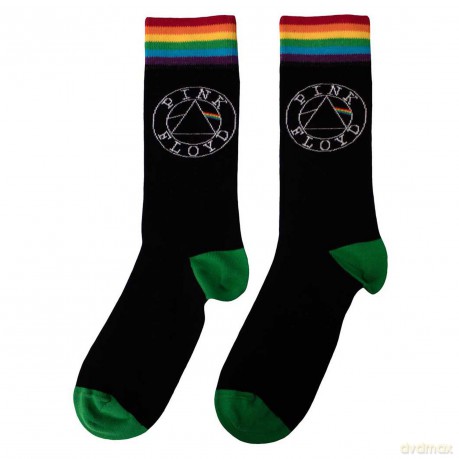 Pink Floyd: Unisex Ankle Socks: Circle Logo (Black) (UK Size 4 - 7)
