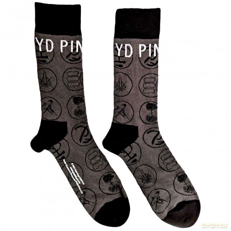 Pink Floyd: Unisex Ankle Socks: Later Years (Charcoal Grey) (UK Size 7 - 11)