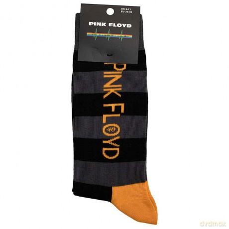 Pink Floyd: Unisex Ankle Socks: Orange Logo (Black) (UK Size 6 - 11)