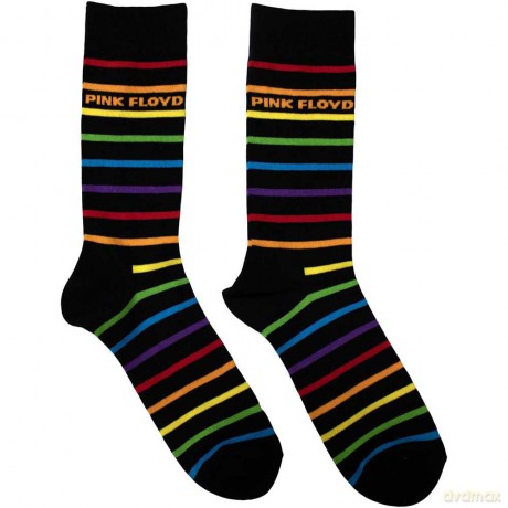 Pink Floyd: Unisex Ankle Socks: Wide Stripes (Black) (UK Size 6 - 11)