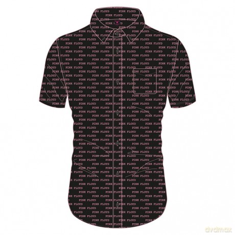 Pink Floyd: Unisex Casual Shirt: Courier Pattern (Black) (All Over Print) (Large)