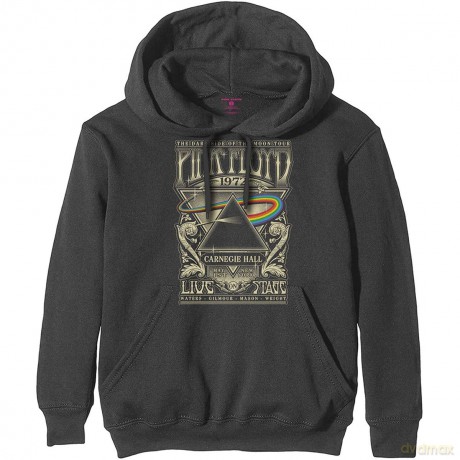 Pink Floyd: Unisex Pullover Hoodie: Carnegie Hall Poster (Large)