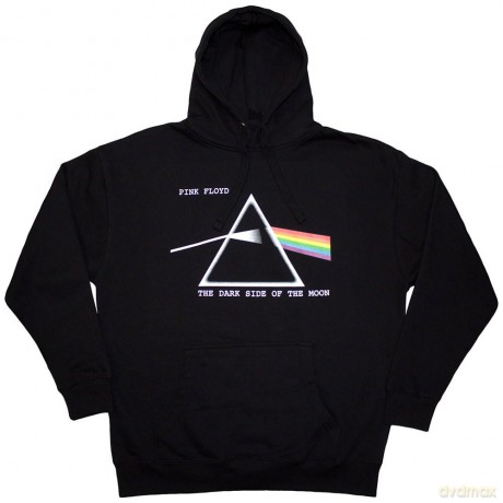 Pink Floyd: Unisex Pullover Hoodie: Dark Side of the Moon Courier (Black) (Small)