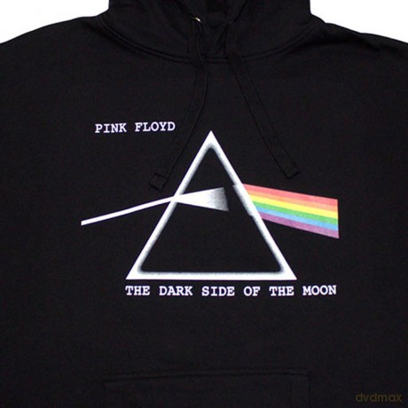 Pink Floyd: Unisex Pullover Hoodie: Dark Side of the Moon Courier (Black) (Small)