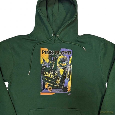 Pink Floyd: Unisex Pullover Hoodie: Knebworth Live (Green) (Medium)