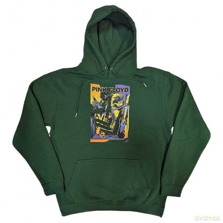 Pink Floyd: Unisex Pullover Hoodie: Knebworth Live (Green) (Small)
