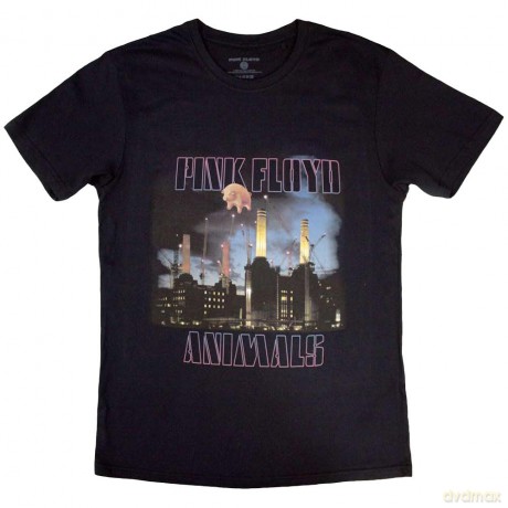 Pink Floyd: Unisex T-Shirt: Animals Contsruction (Black) (Small)