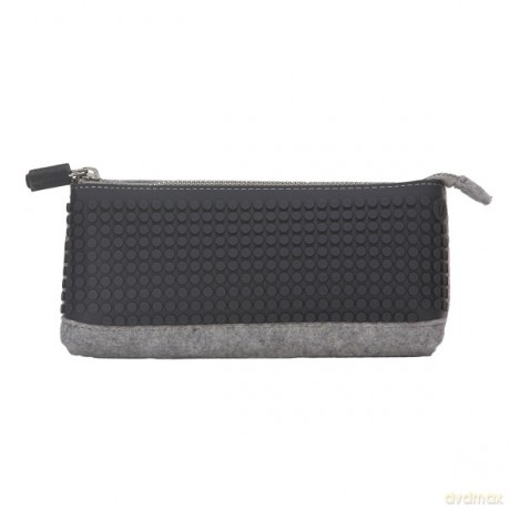 PIXELBAGS Piórnik szary