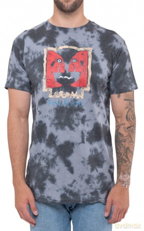 Pink Floyd: Unisex T-Shirt: Division Bell Vintage (Dip-Dye On Black) (Wash Collection) (Small)