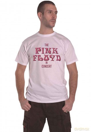 Pink Floyd: Unisex T-Shirt: In Concert (White) (Puff Print) (Small)