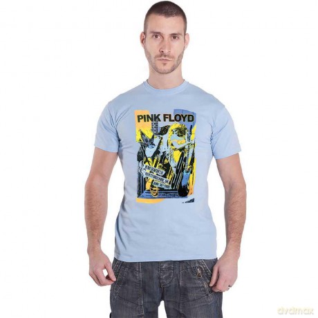 Pink Floyd: Unisex T-Shirt: Knebworth Live (Blue) (Wash Collection) (X-Large)