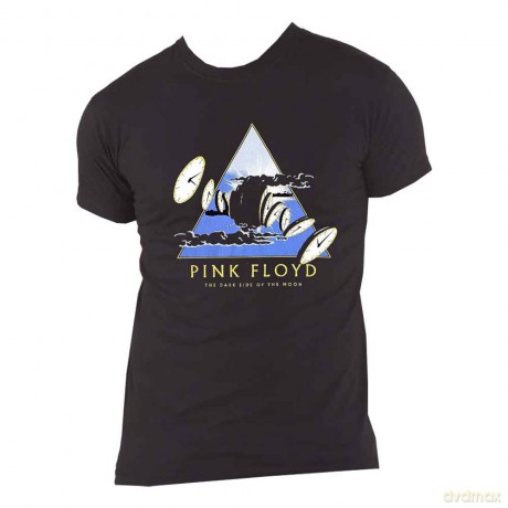 Pink Floyd: Unisex T-Shirt: Melting Clocks (Black) (X-Large)