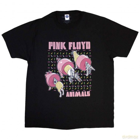 Pink Floyd: Unisex T-Shirt: Pig, Wolf, Sheep (Black) (XX-Large)