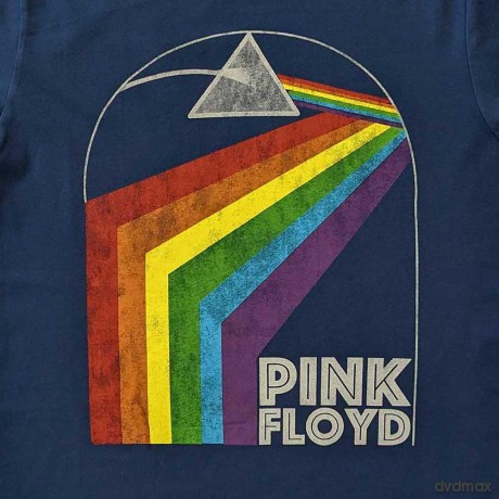 Pink Floyd: Unisex T-Shirt: Prism Arch (Denim Blue) (Large)
