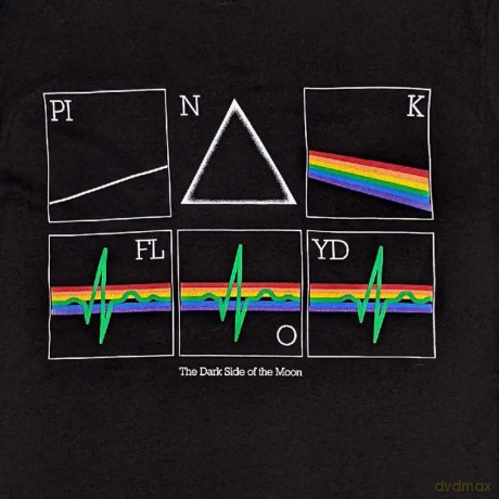Pink Floyd: Unisex T-Shirt: Prism Heart Beat (Black) (Large)