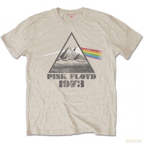 Pink Floyd: Unisex T-Shirt: Pyramids (Sand) (Small)