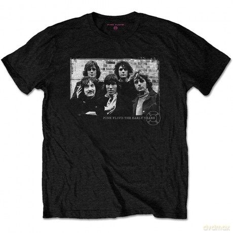 Pink Floyd: Unisex T-Shirt: The Early Years 5 Piece (Black) (Small)