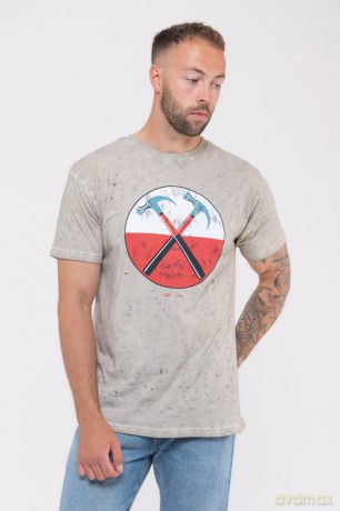 Pink Floyd: Unisex T-Shirt: The Wall Hammers (Sand) (Wash Collection) (X-Large)