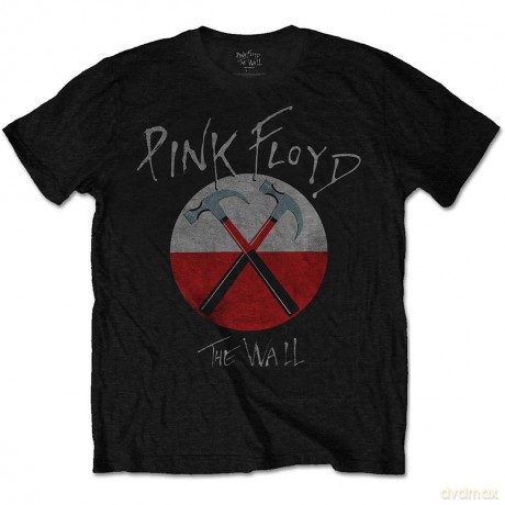 T: Pink Floyd Unisex T-Shirt: The Wall Hammers Logo (Black) (Medium)