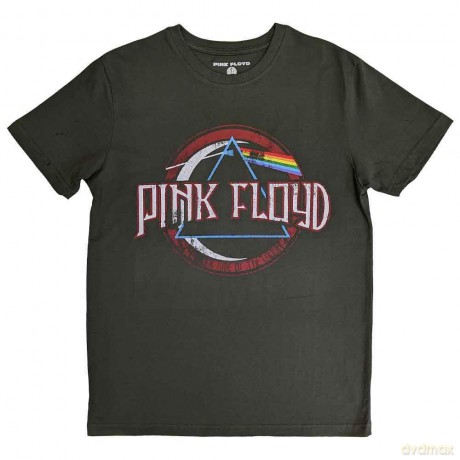 Pink Floyd: Unisex T-Shirt: Vintage Dark Side of the Moon Seal (Green) (XX-Large)
