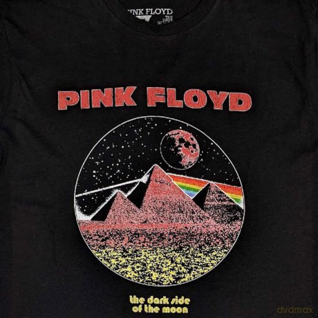 Pink Floyd: Unisex T-Shirt: Vintage Pyramids (Black) (Medium)