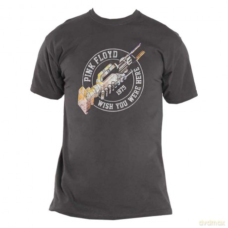 Pink Floyd: Unisex T-Shirt: Wish You Were Here 1975 (Charcoal Grey) (X-Large)