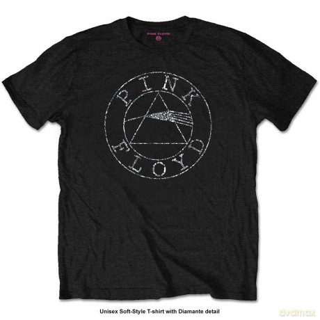 Pink Floyd: Unisex Tee: Circle Logo (Diamante) (Medium)