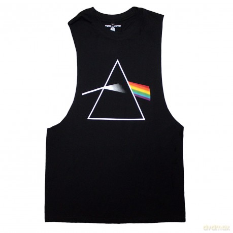 Pink Floyd: Unisex Vest T-Shirt: Dark Side of the Moon Album (Black) (Medium)