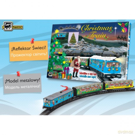 PEQUETREN Christmas Train metalowy [ZABAWKA]