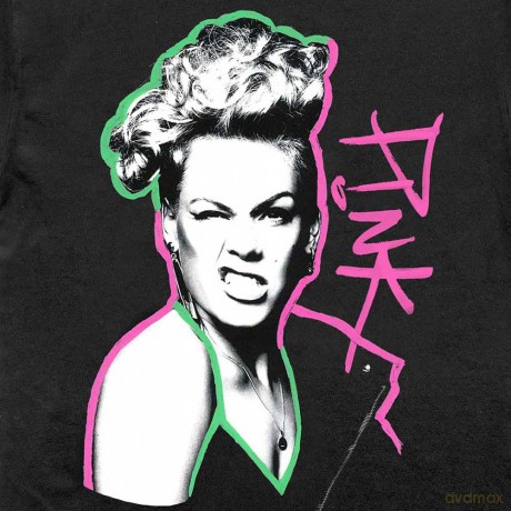 Pink: Unisex T-Shirt: Paint Pen (Black) (Medium)