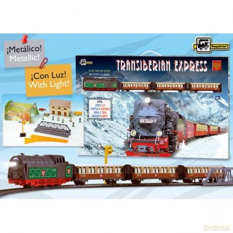 PEQUETREN Pociąg Trans Siberian metalowy [ZABAWKA]