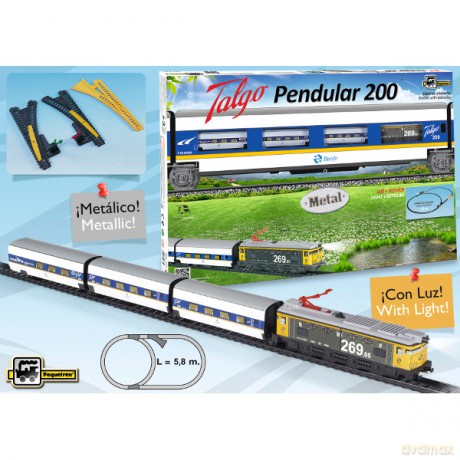 PEQUETREN Pociąg os. PENDULAR 200 metal [ZABAWKA]