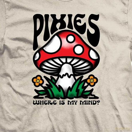 Pixies: Unisex T-Shirt: Mindshroom (Natural) (Small)