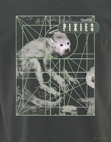 Pixies: Unisex T-Shirt: Monkey Grid (Charcoal Grey) (XX-Large)