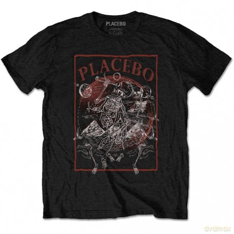 Placebo: Unisex T-Shirt: Astro Skeletons (Black) (Small)