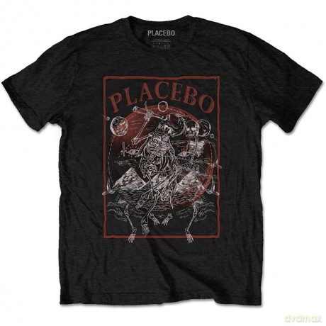 Placebo: Unisex T-Shirt: Astro Skeletons (Black) (X-Large)