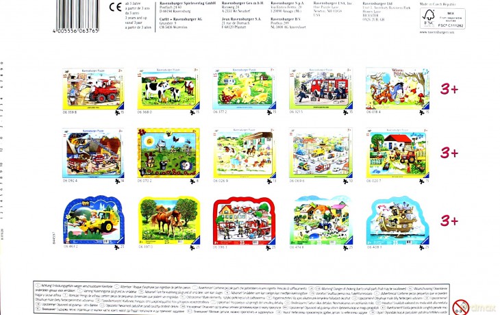 RAVENSBURGER 15 el. Zwierzątka z Lasu [PUZZLE]