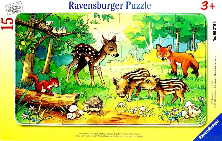 RAVENSBURGER 15 el. Zwierzątka z Lasu [PUZZLE]