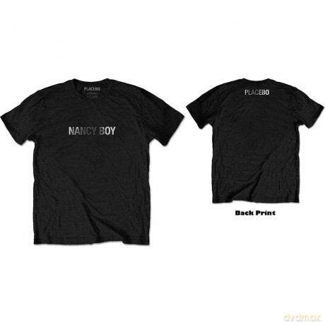 Placebo: Unisex T-Shirt: Nancy Boy (Black) (Back Print) (X-Large)