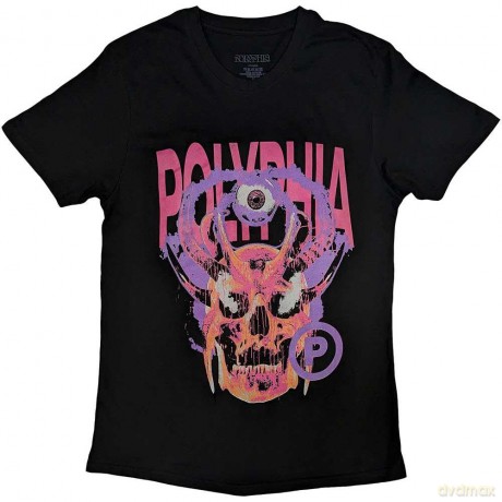 Polyphia: Unisex T-Shirt: Skull Circle P (Black) (Medium)