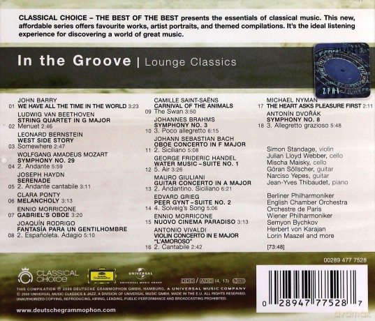 Various:Classical Choice: In The Groove - Lounge Classics [CD]