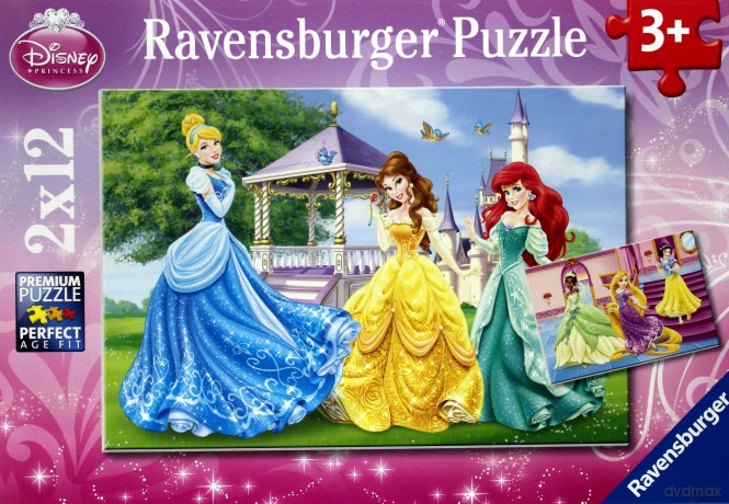 RAVENSBURGER 2x12 el. Księżniczki w Ogrodzie [PUZZLE]