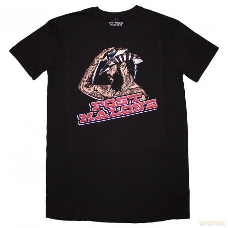 Post Malone: Ladies T-Shirt Dress: Cowboy Hat (Black) (Large)