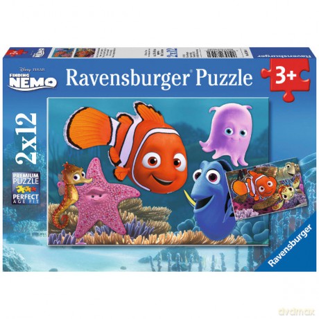 RAVENSBURGER 2x12 el. Nemo w Podróży [PUZZLE]