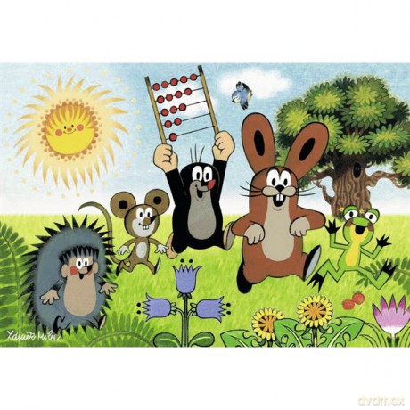 RAVENSBURGER 2x12 el. Nauka Zabawy z Krecikiem [PUZZLE]