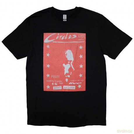 Post Malone: Unisex T-Shirt: Circles Live (Black) (Ex-Tour) (Large)