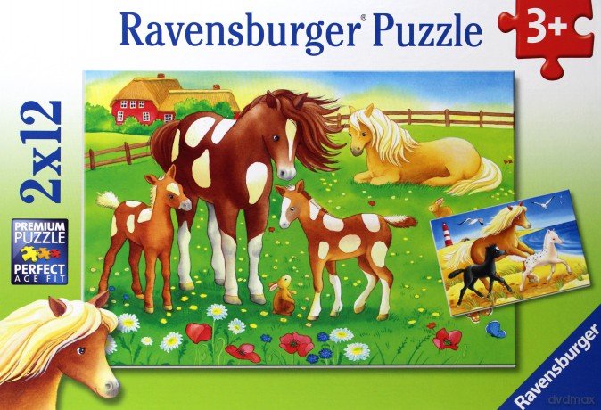 RAVENSBURGER 2x12 el. Koniki [PUZZLE]